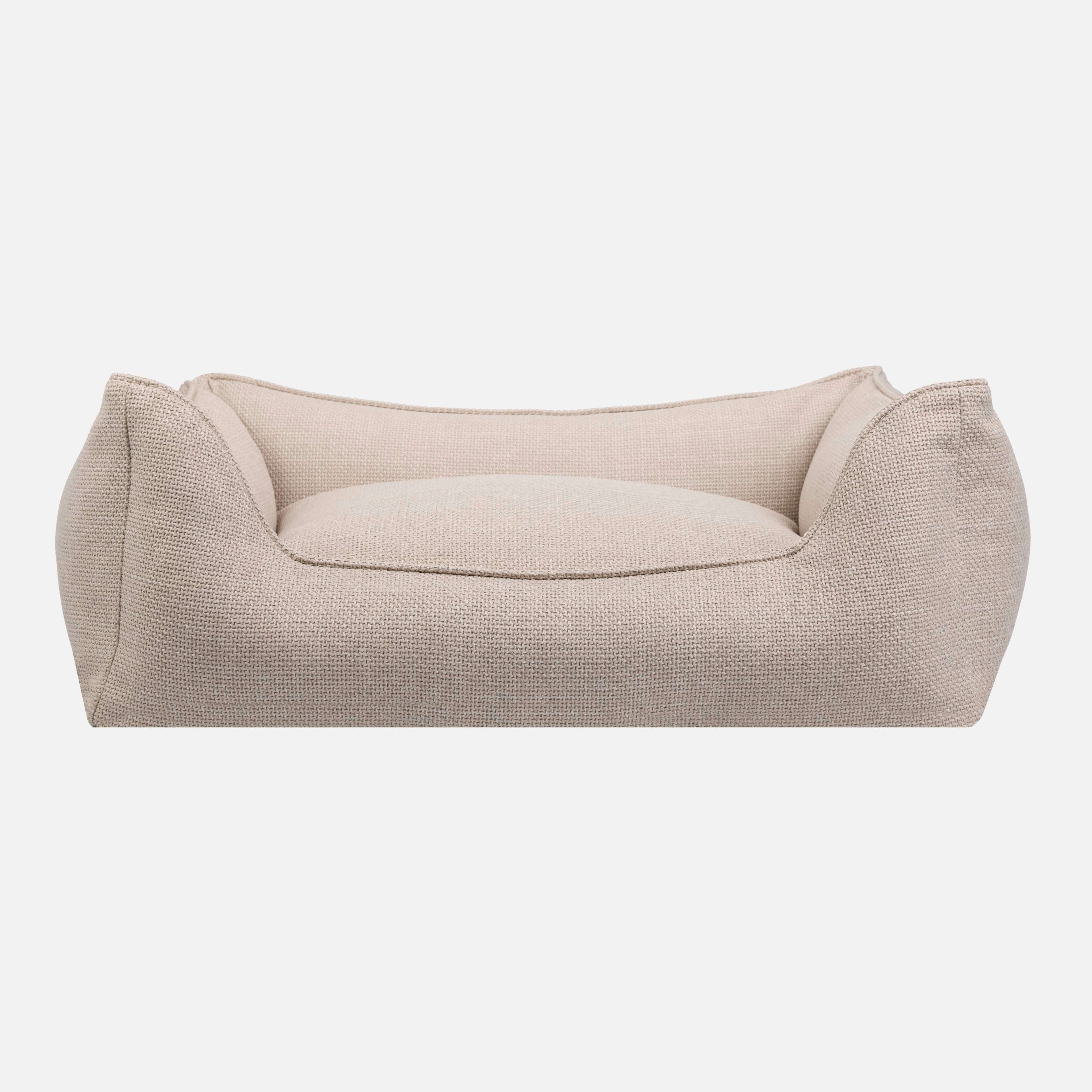 William Walker Orthopädisches Hundebett Luxe Sand / S / Kissen (Flocken)