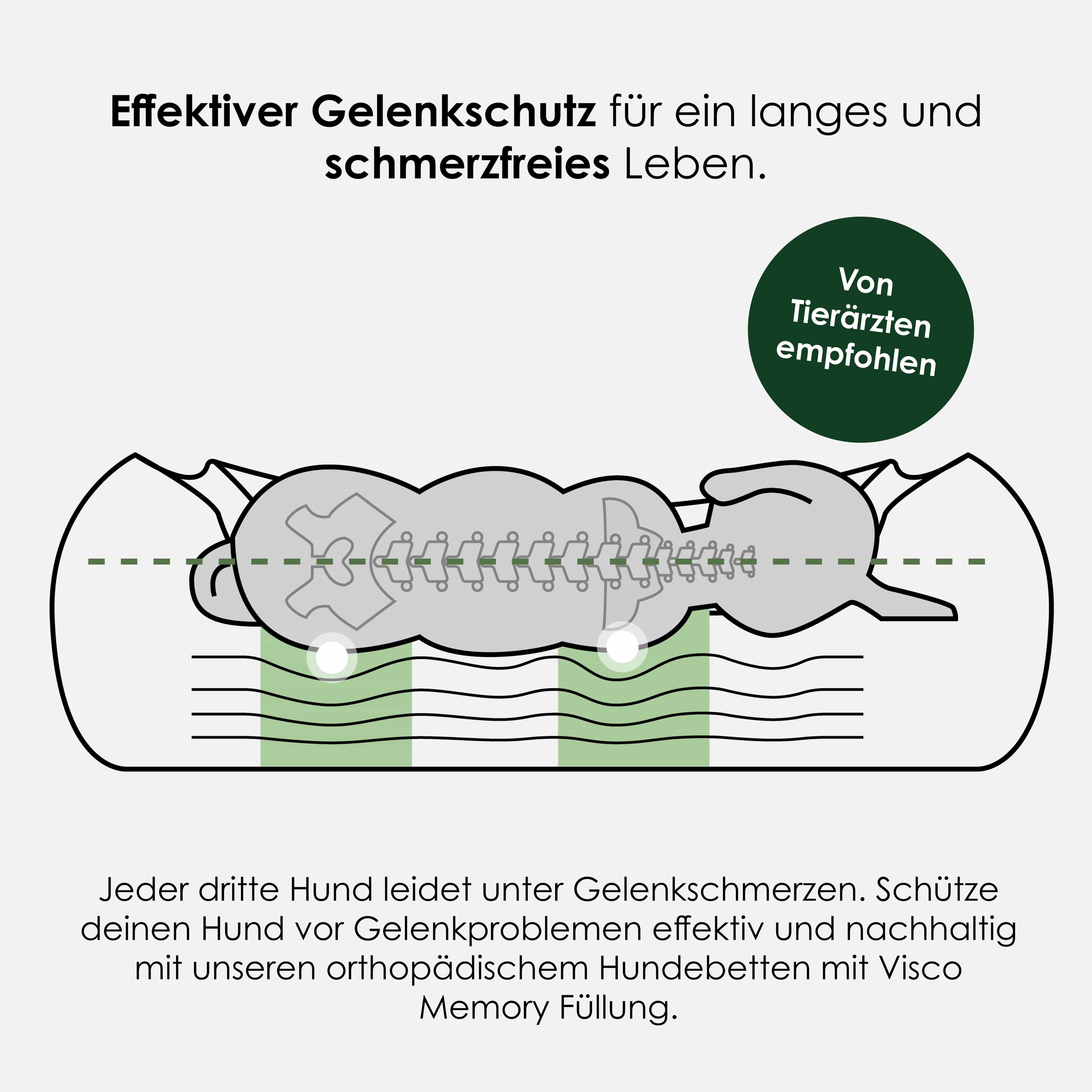 William Walker Orthopädisches Hundebett Plain