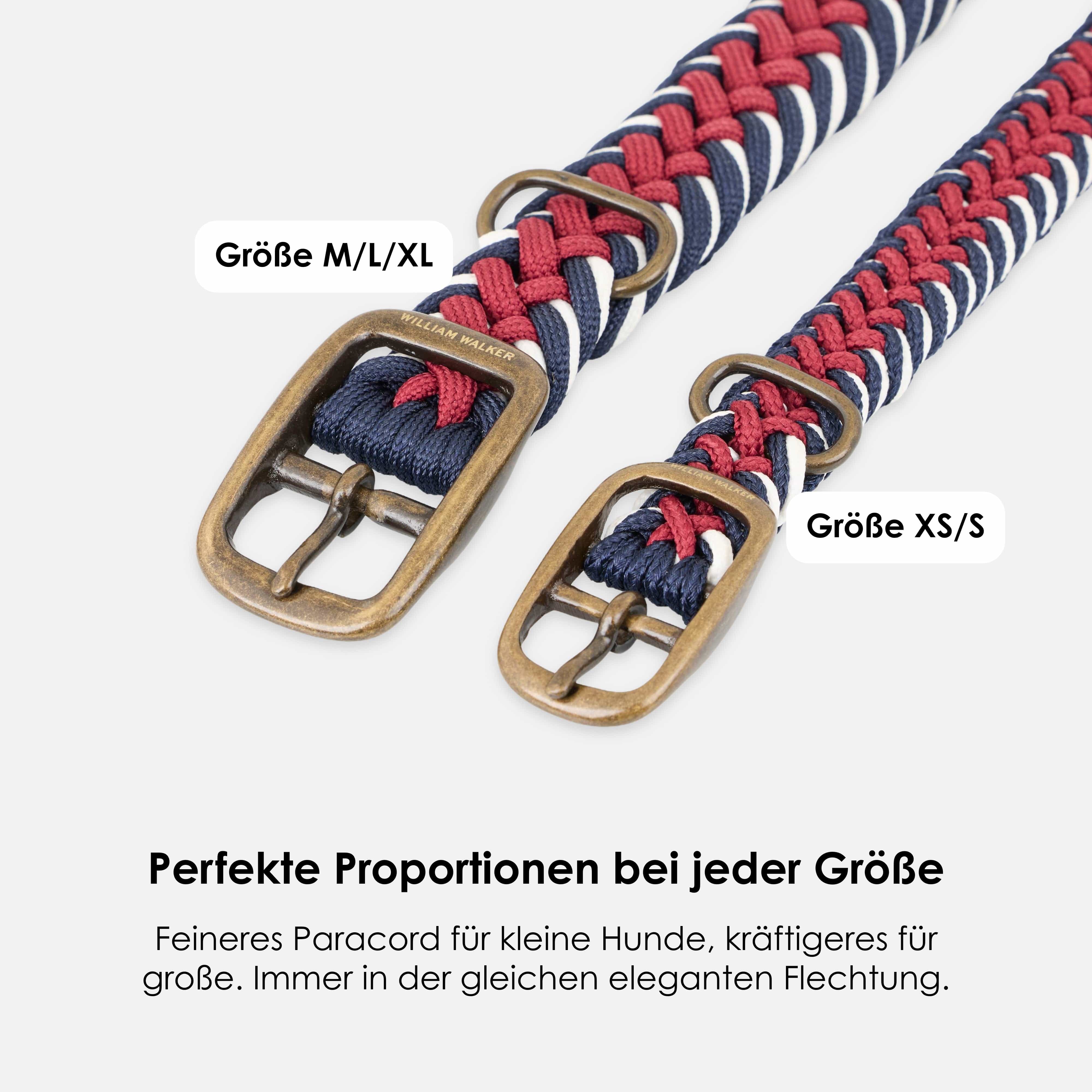 William Walker Paracord BioThane® Hundehalsband Royal // Limited