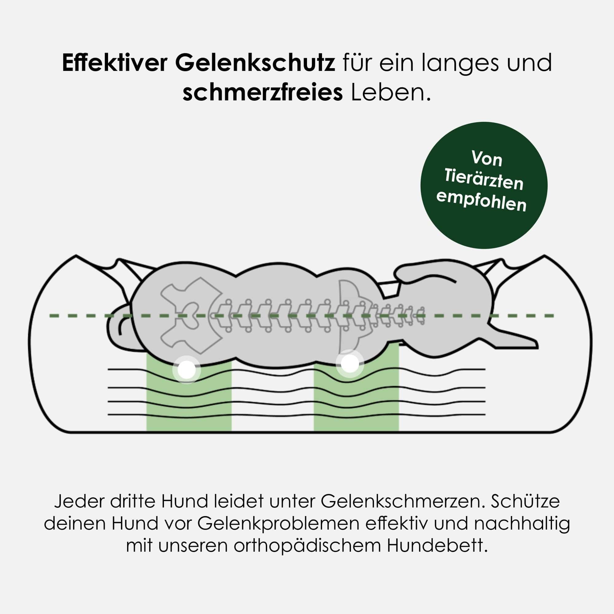 William Walker Orthopädisches Hundebett The Cloud (Dunkelgrau)