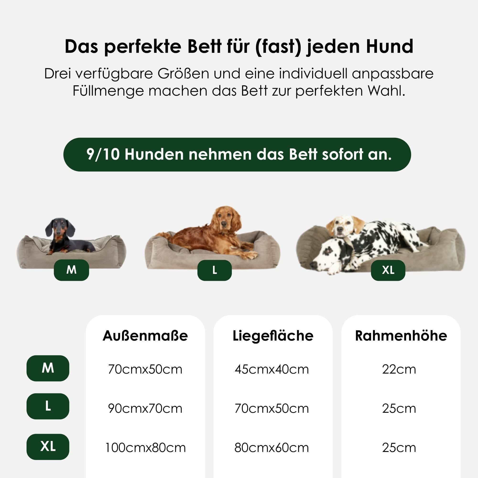 William Walker Orthopädisches Hundebett Wood (Braun)