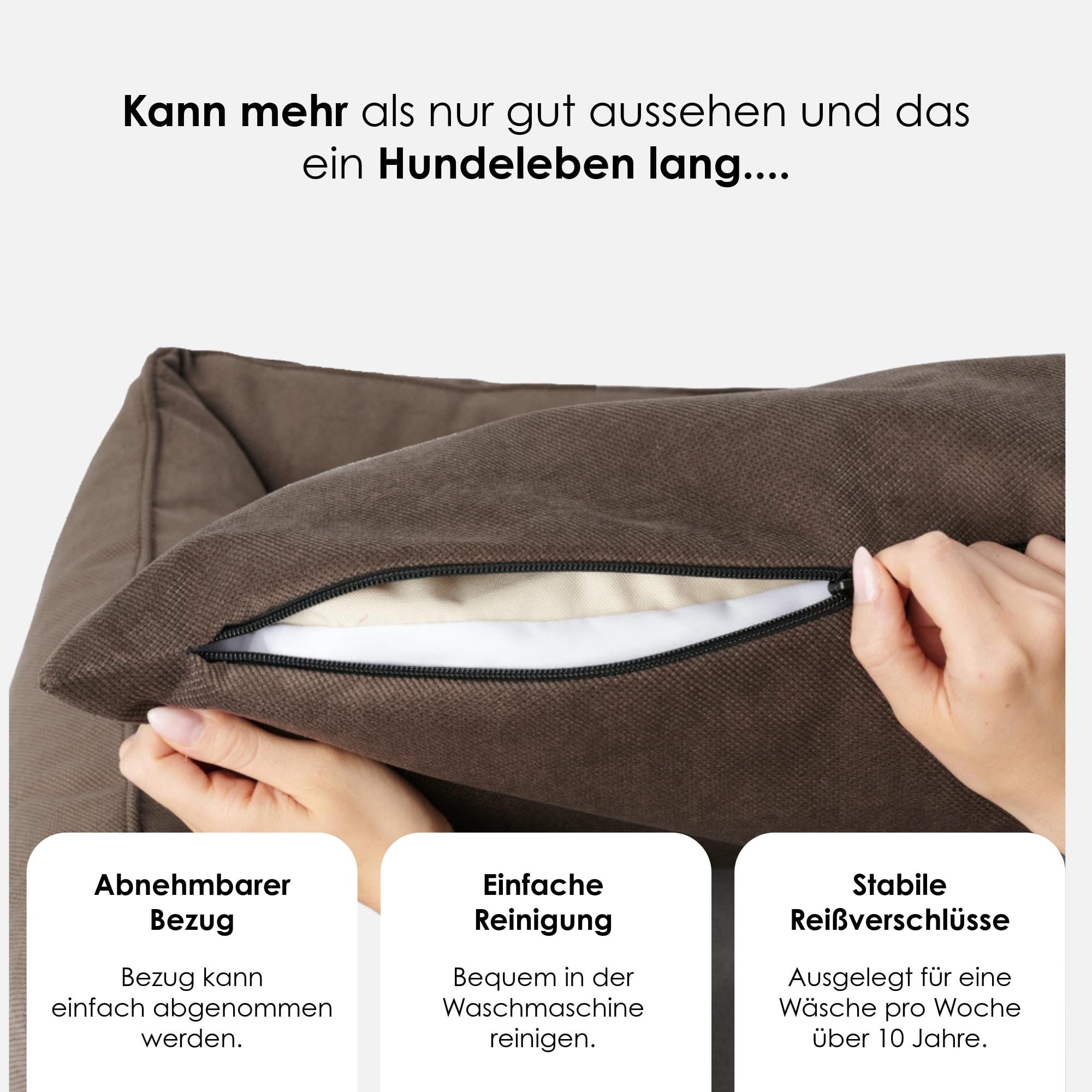 William Walker Orthopädisches Hundebett Wood (Braun)