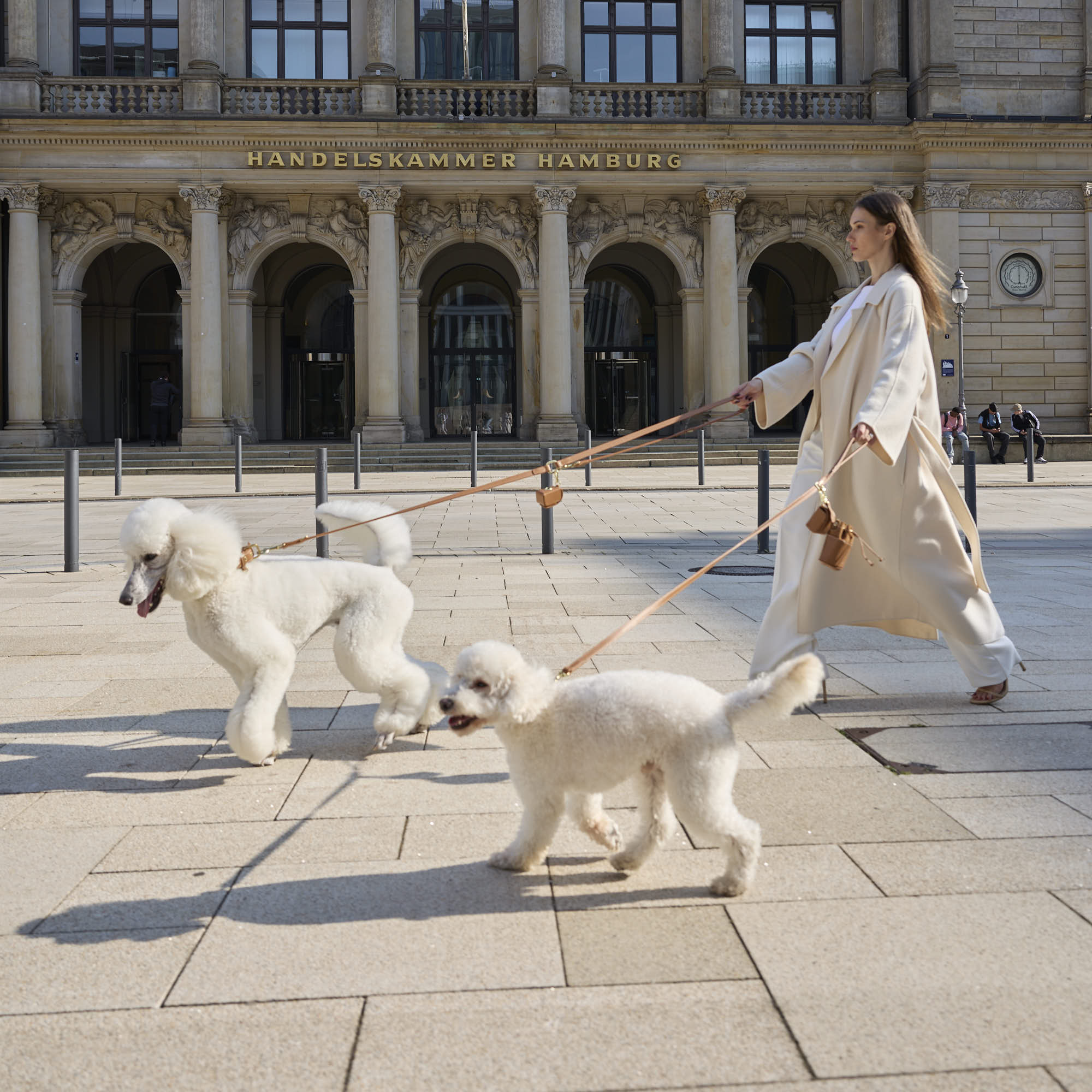 William Walker Hochwertige Glattleder Hundeleine Caramel