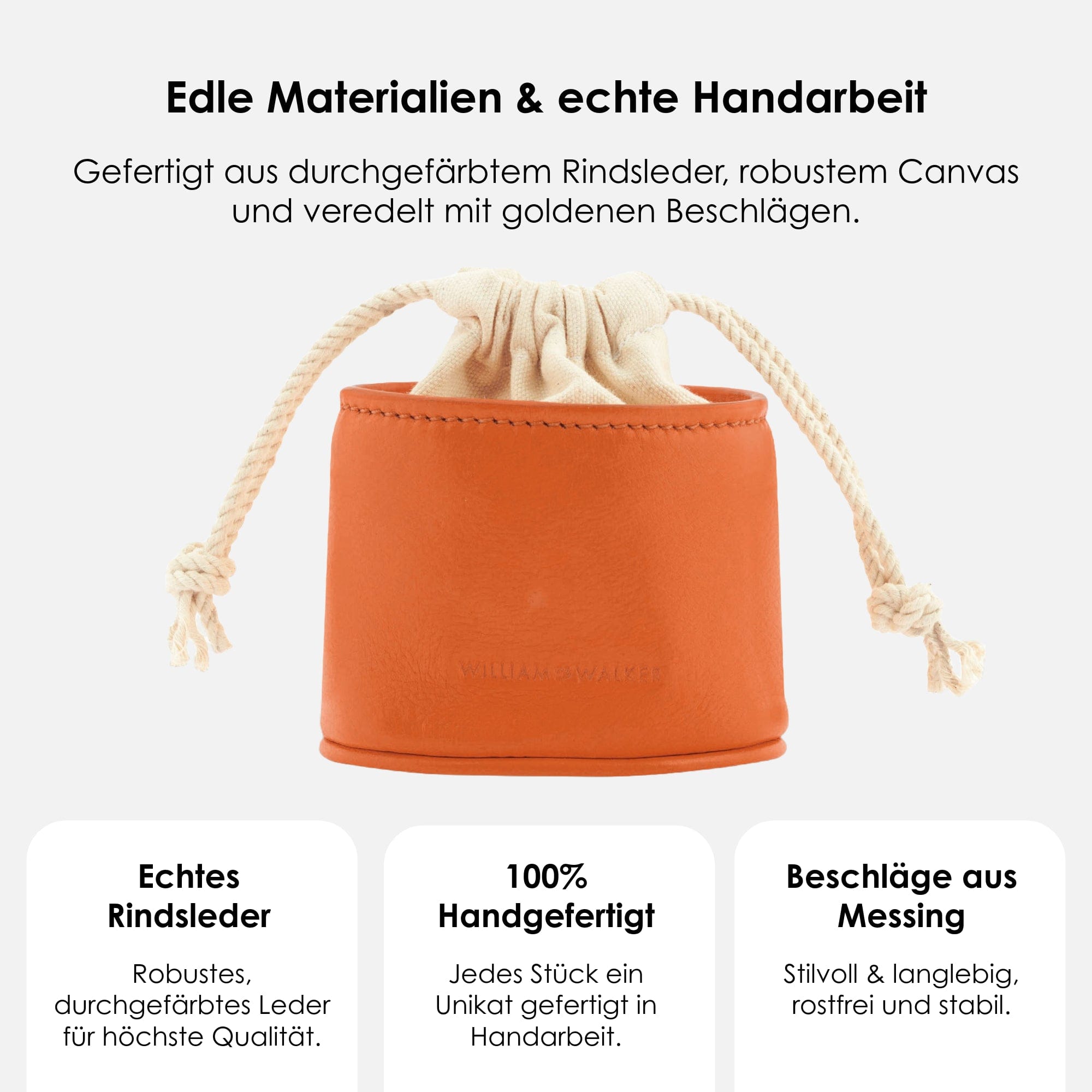 William Walker Leckerlibeutel Amber (Orange)