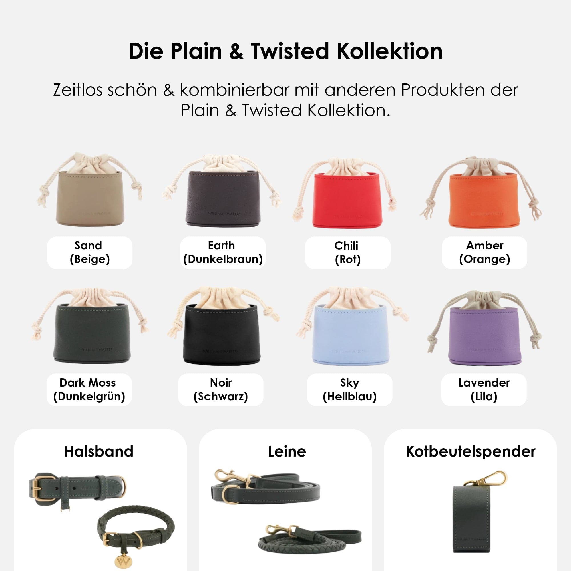 William Walker Leckerlibeutel Dark Moss (Waldgrün)