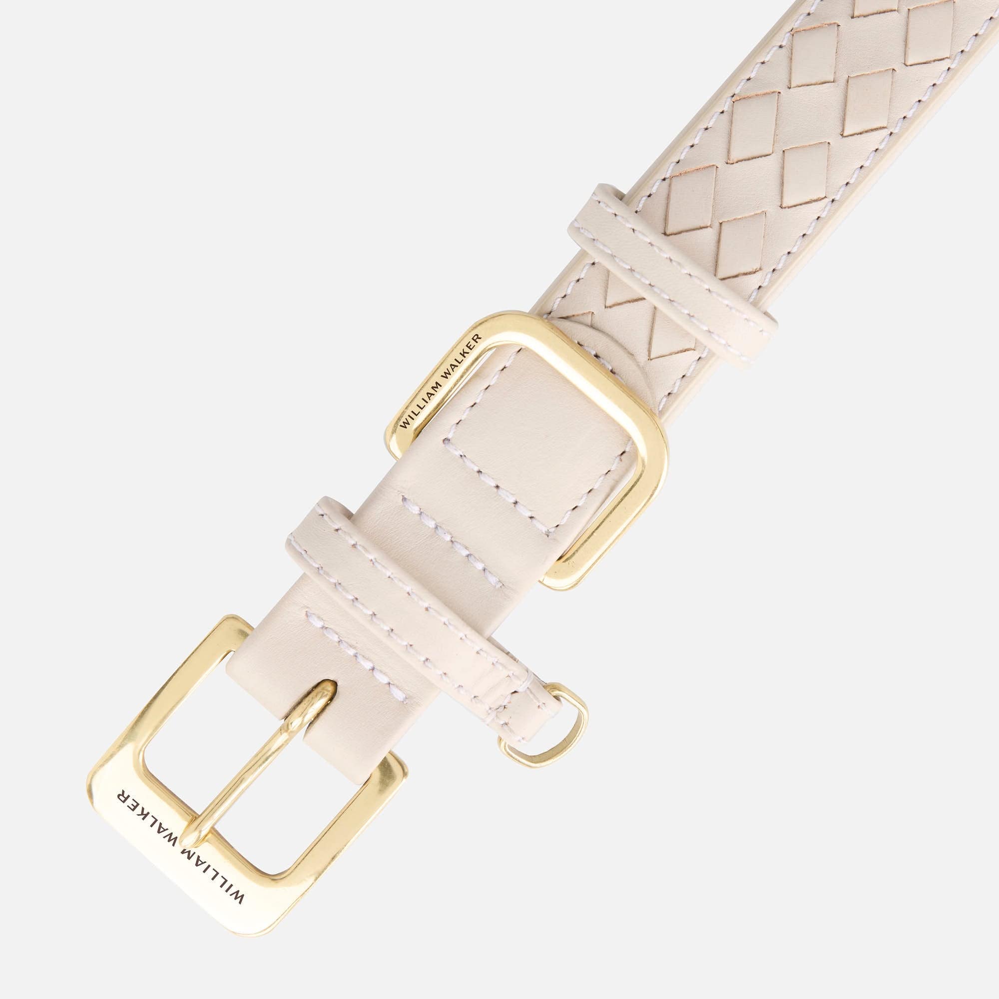 William Walker Leder Hundehalsband Prestige Almond
