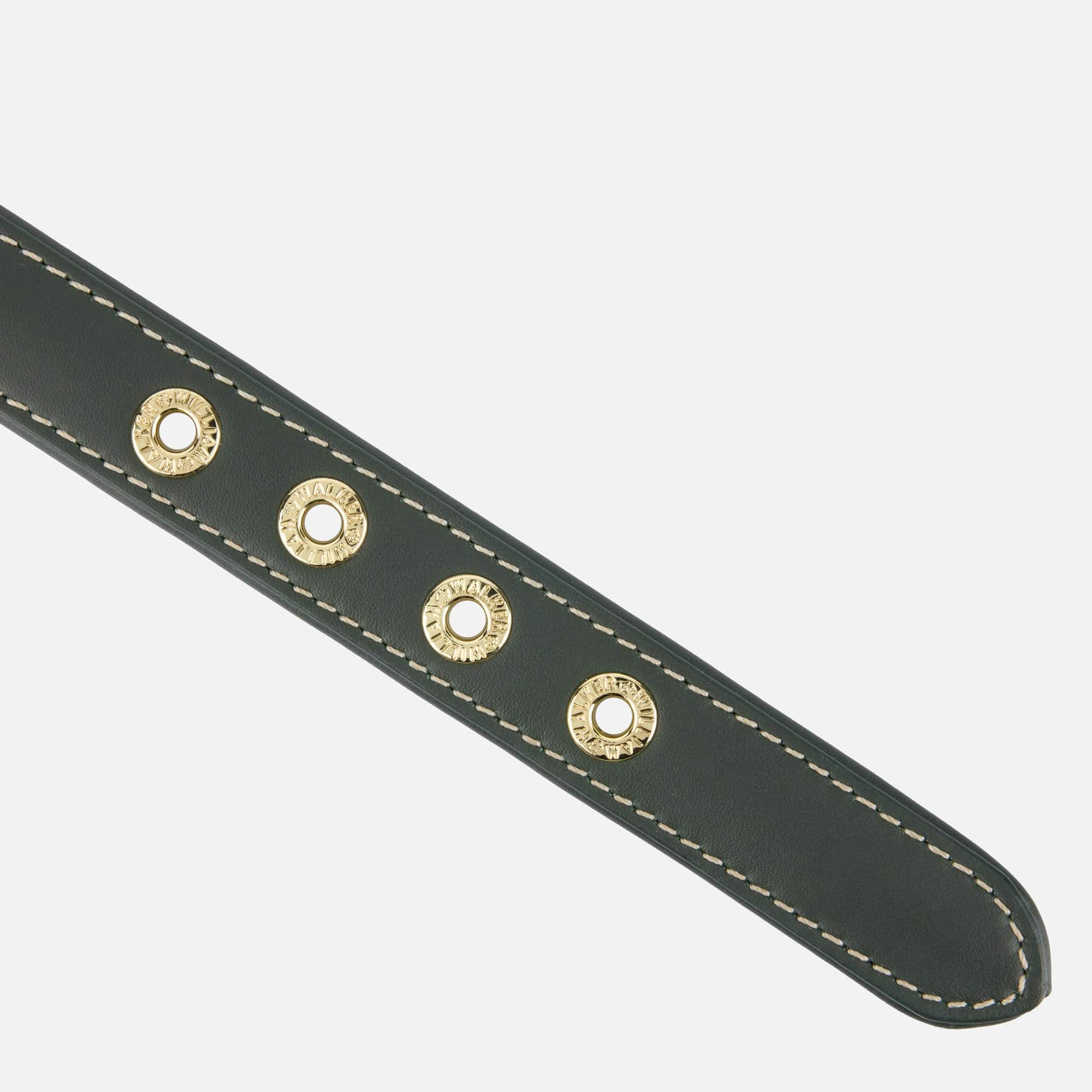 William Walker Glattleder Hundehalsband Forest