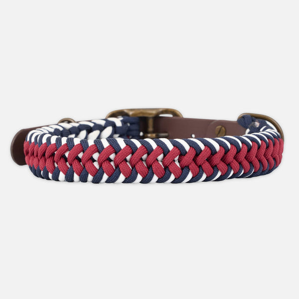 Paracord BioThane® dog collar Royal