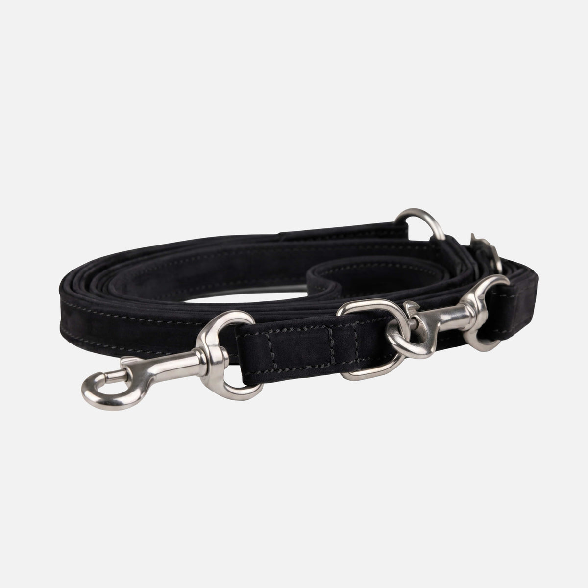 William Walker Hundeleine aus wasserfestem Nubukleder stufenlos verstellbar Handsfree