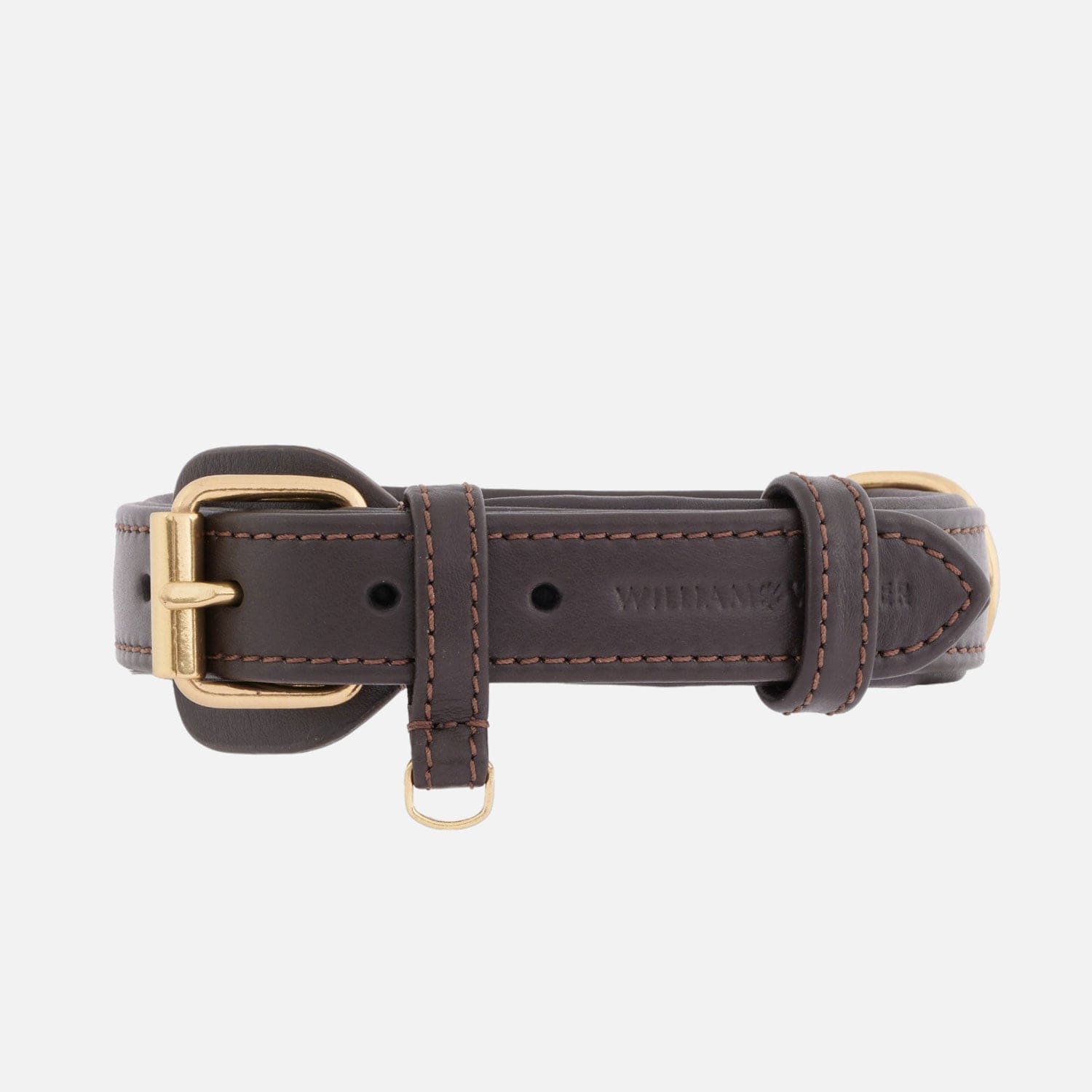 William Walker Leder Hundehalsband Earth (Braun)