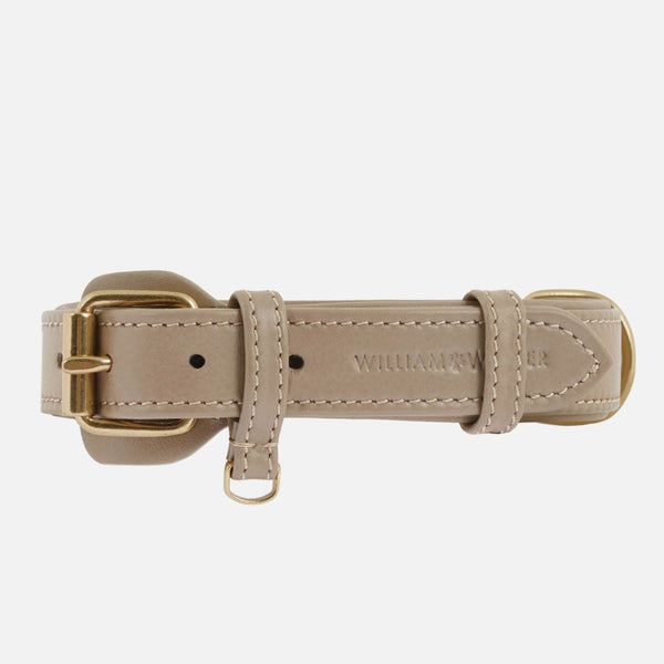 Leather Dog Collar Sand (Beige)