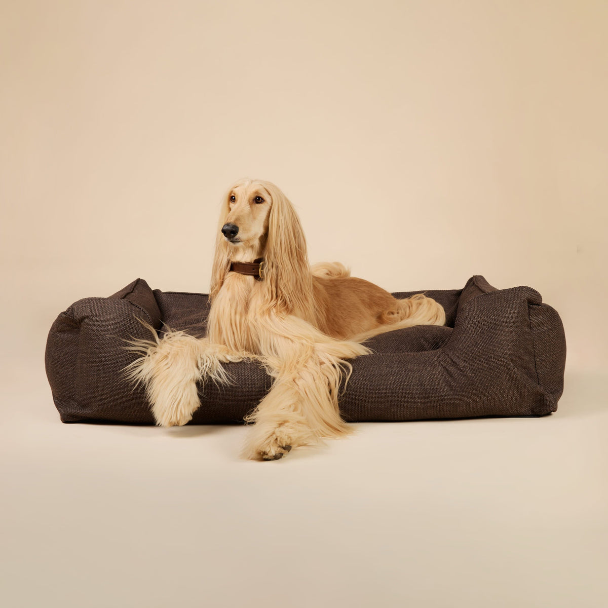 William Walker Cama para perros ortopédica Luxe Wood / S / Kissen (Flocken)