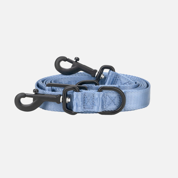 Jacquard Nylon dog leash Sky (blue)