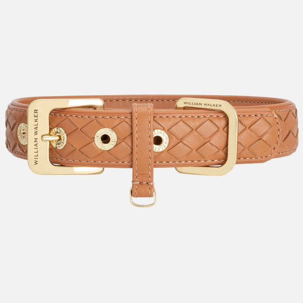 Leather Dog Collar Prestige Caramel (Brown)