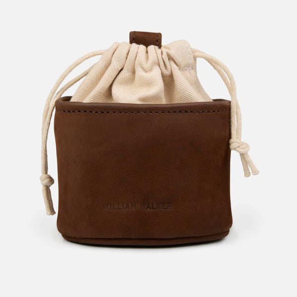 Treat pouch made from water-resistant nubuck leather