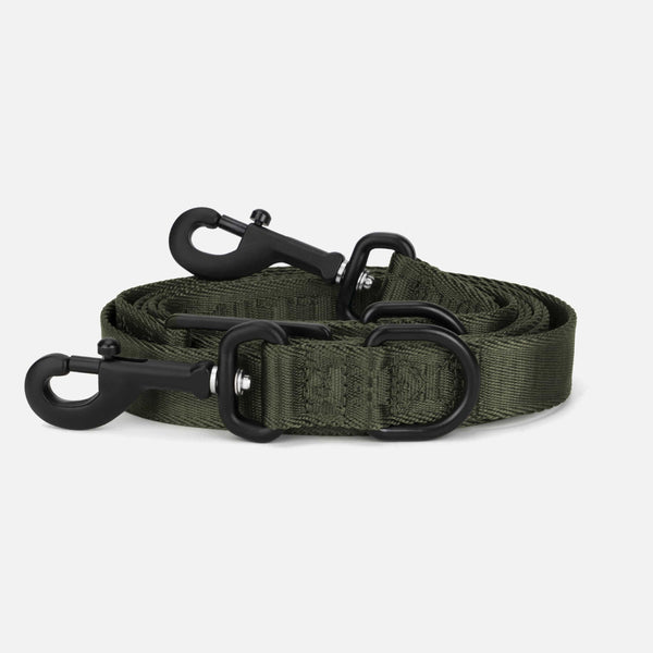 Jacquard Nylon Dog Leash Forest (green)