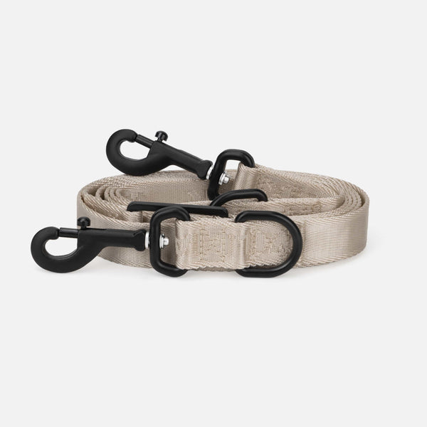 Jacquard Nylon Dog Leash Sand (beige)