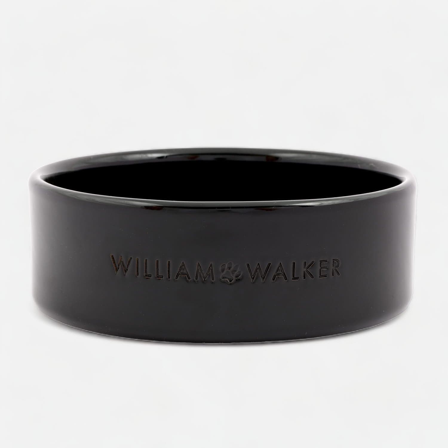 William Walker Keramik Hundenapf Brilliant Noir (Schwarz)